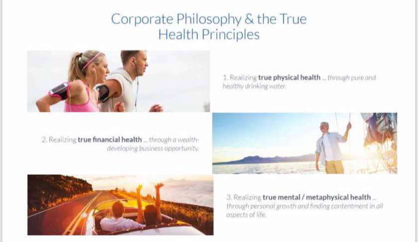 Corporate Philosophy & The True Health Principles