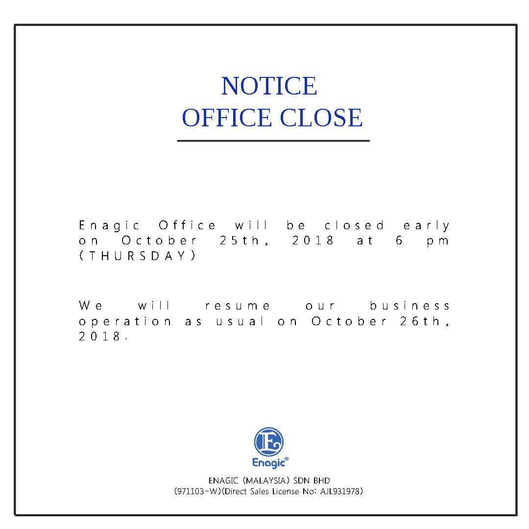 NOTICE : Office Closed