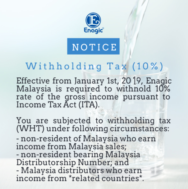 NOTICE | Withholding Tax (10%)