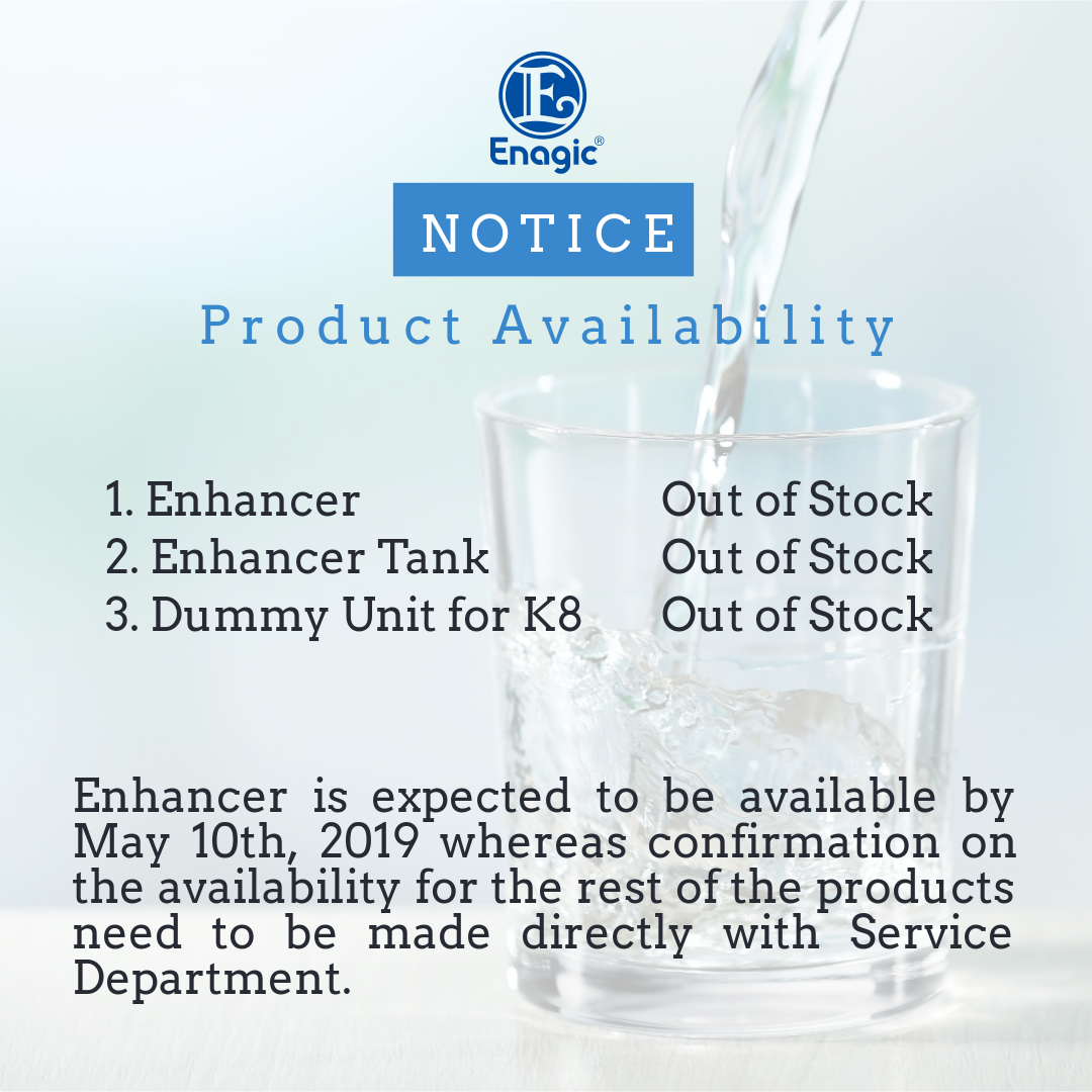 NOTICE | Product Availability