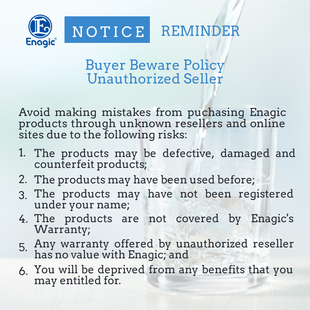 NOTICE | Buyer Beware Policy – Unauthorized Seller (REMINDER)