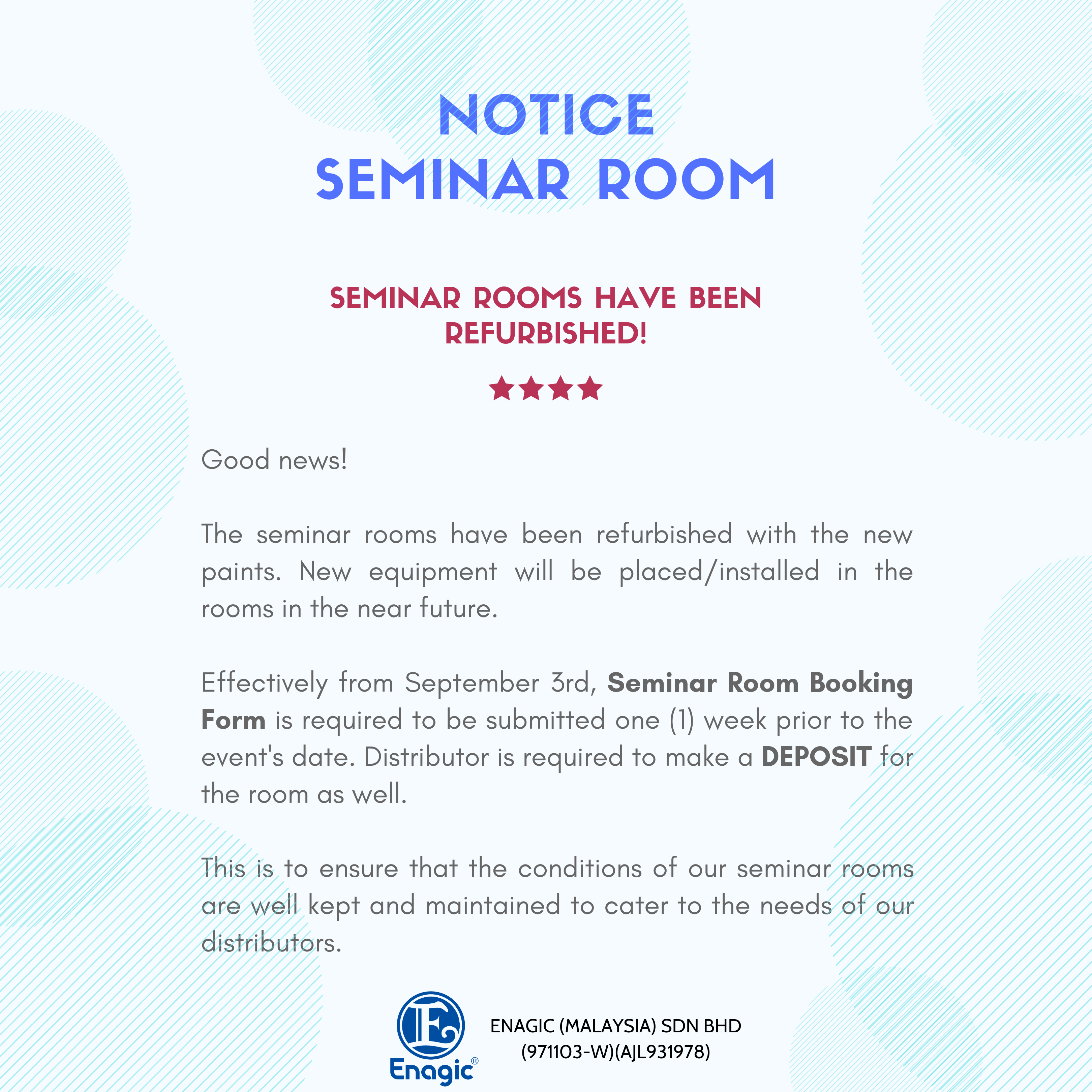 NOTICE |Seminar Rooms