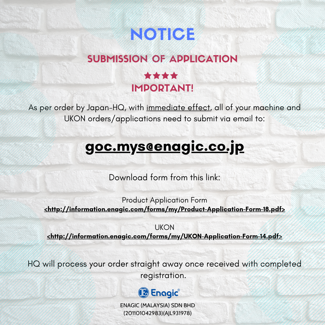 NOTICE | Submission Of Application 