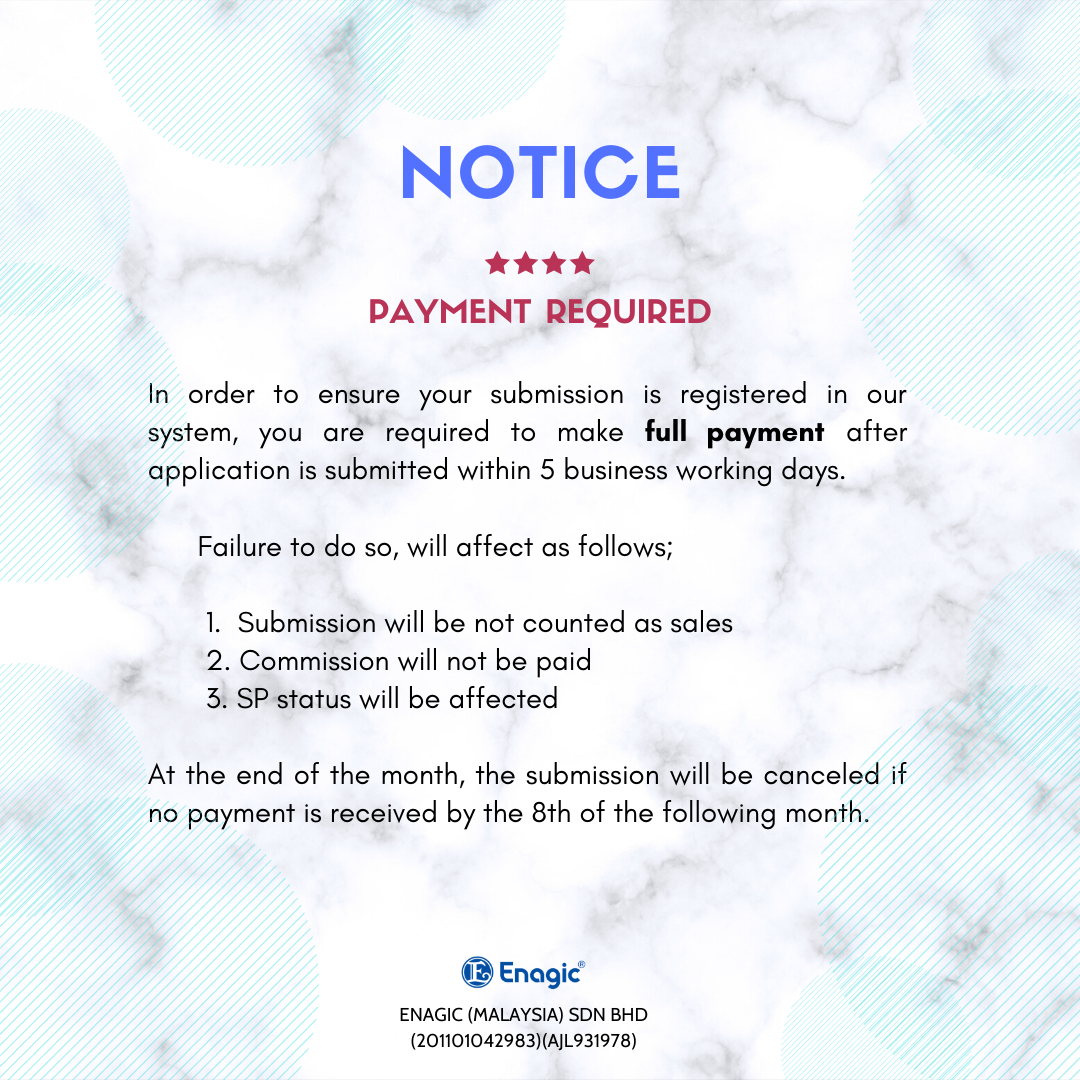 Notice | Payment Required (Additional Info)