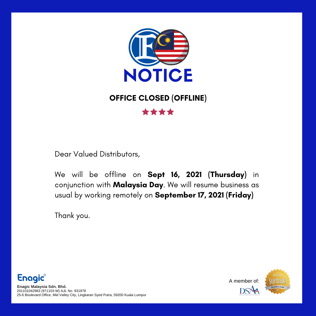 Office Closed (Offline) | Malaysia Day