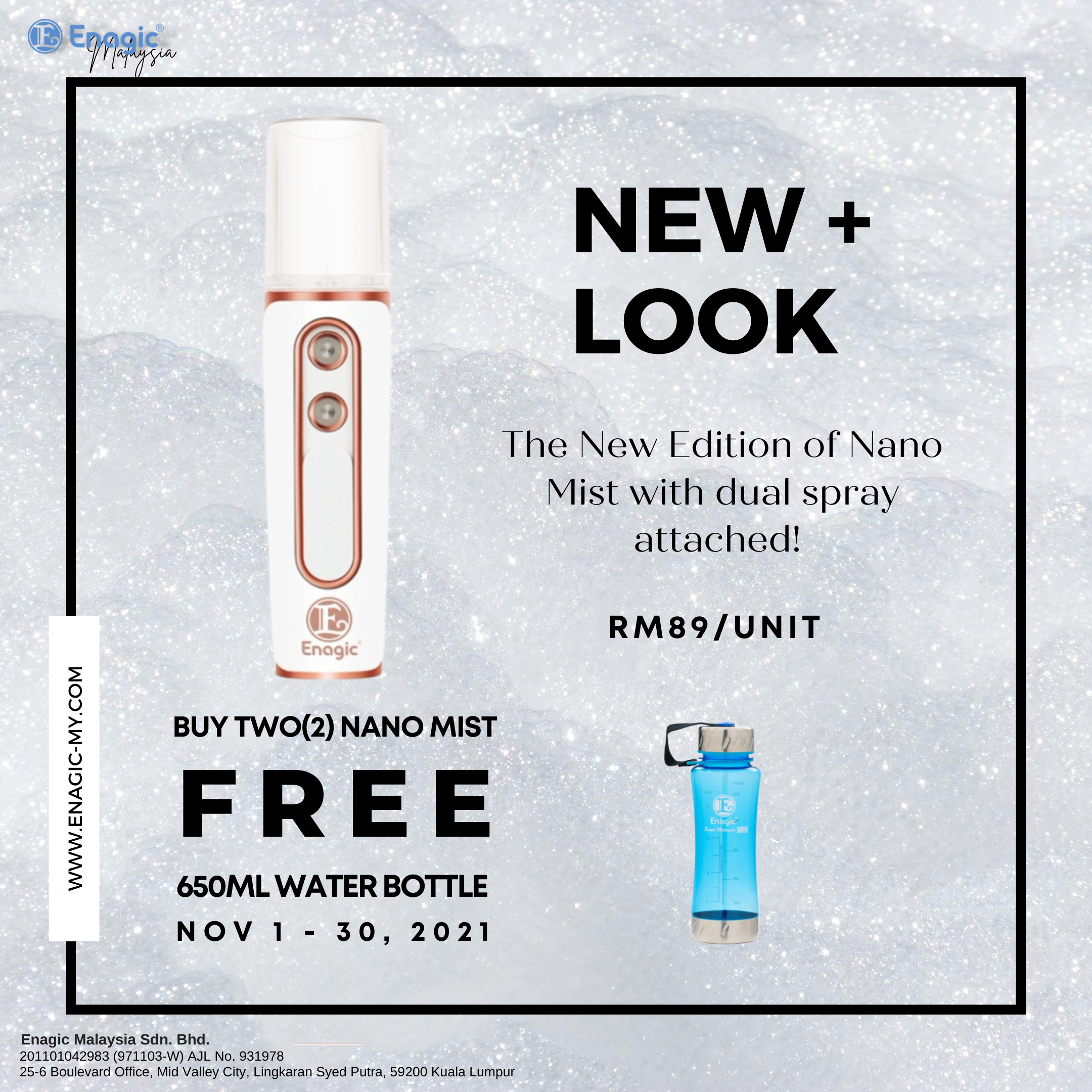 PROMO | New Nano Mist (BUY 2 FREE 650ML Water Bottle)
