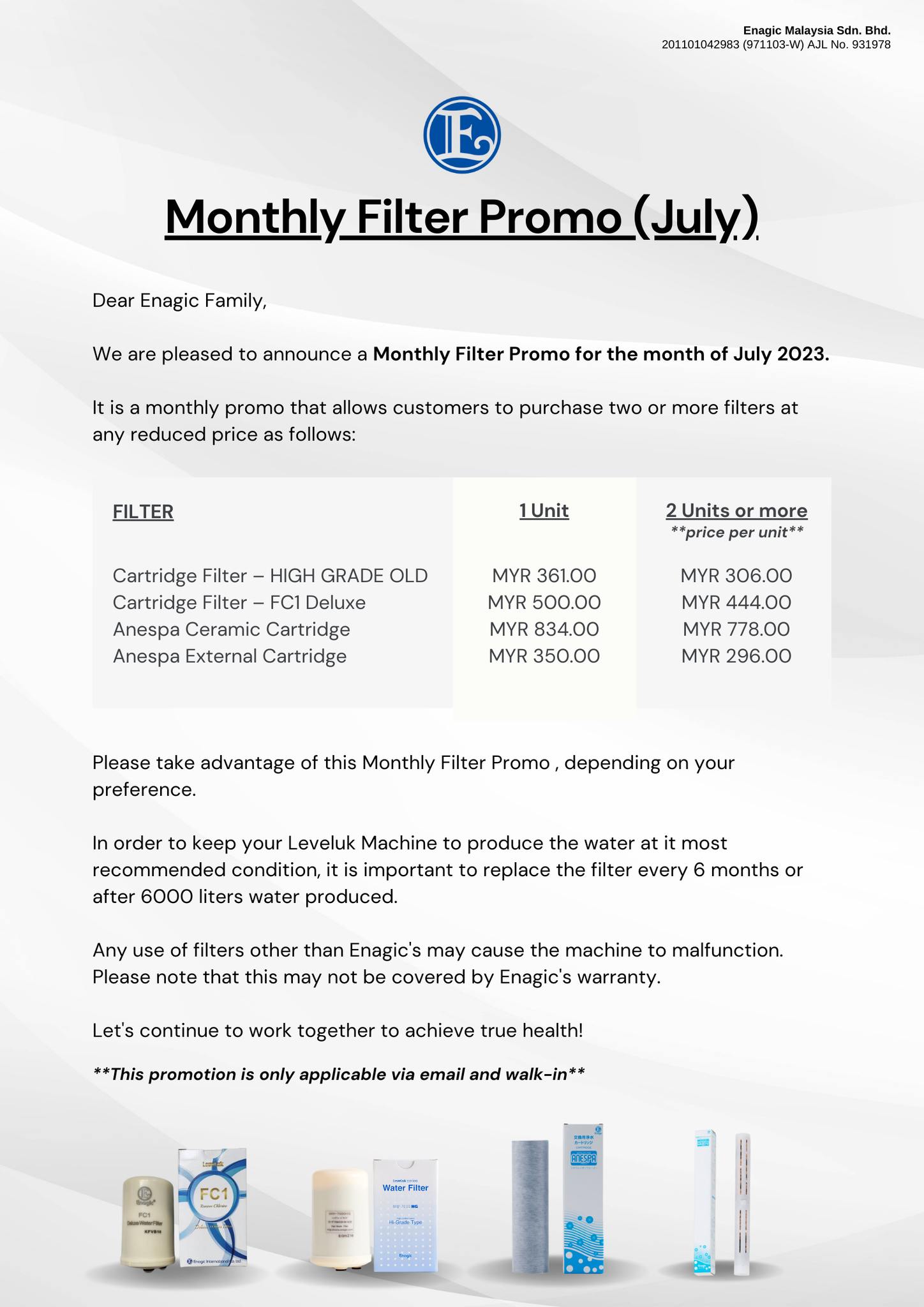 PROMO | Monthly Filter Promo (July)