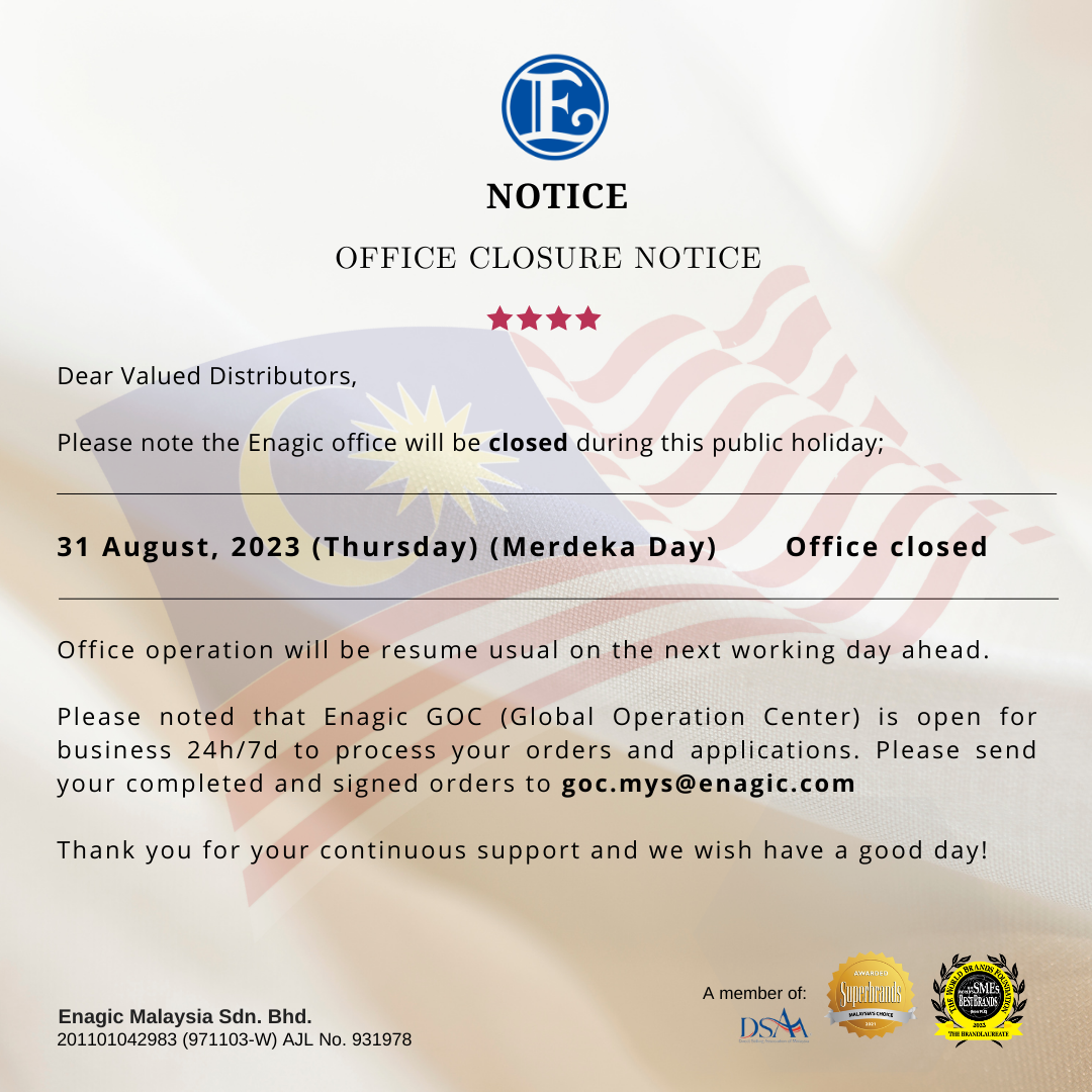 NOTICE | Office Close (Merdeka Day)