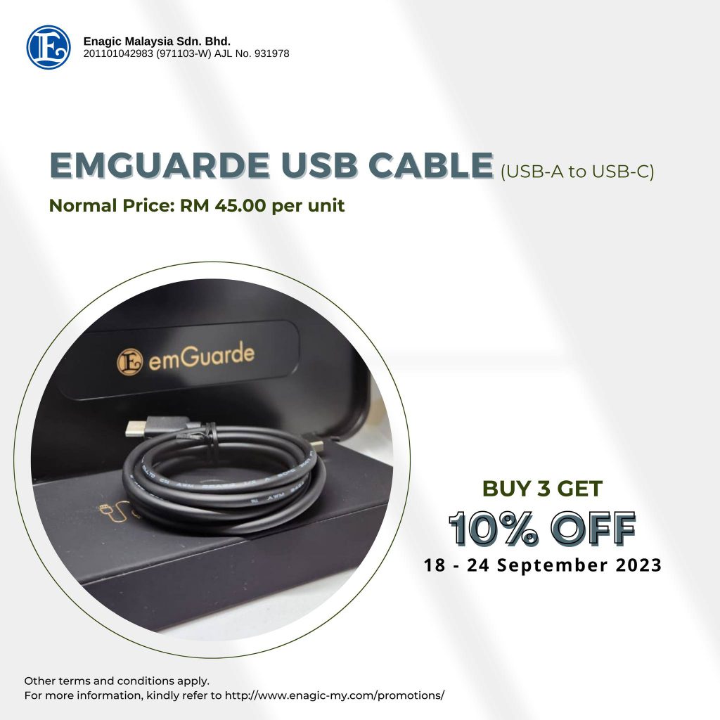 NEW ADDITION | Introducing emGuarde USB Cable (USB-A to USB-C)