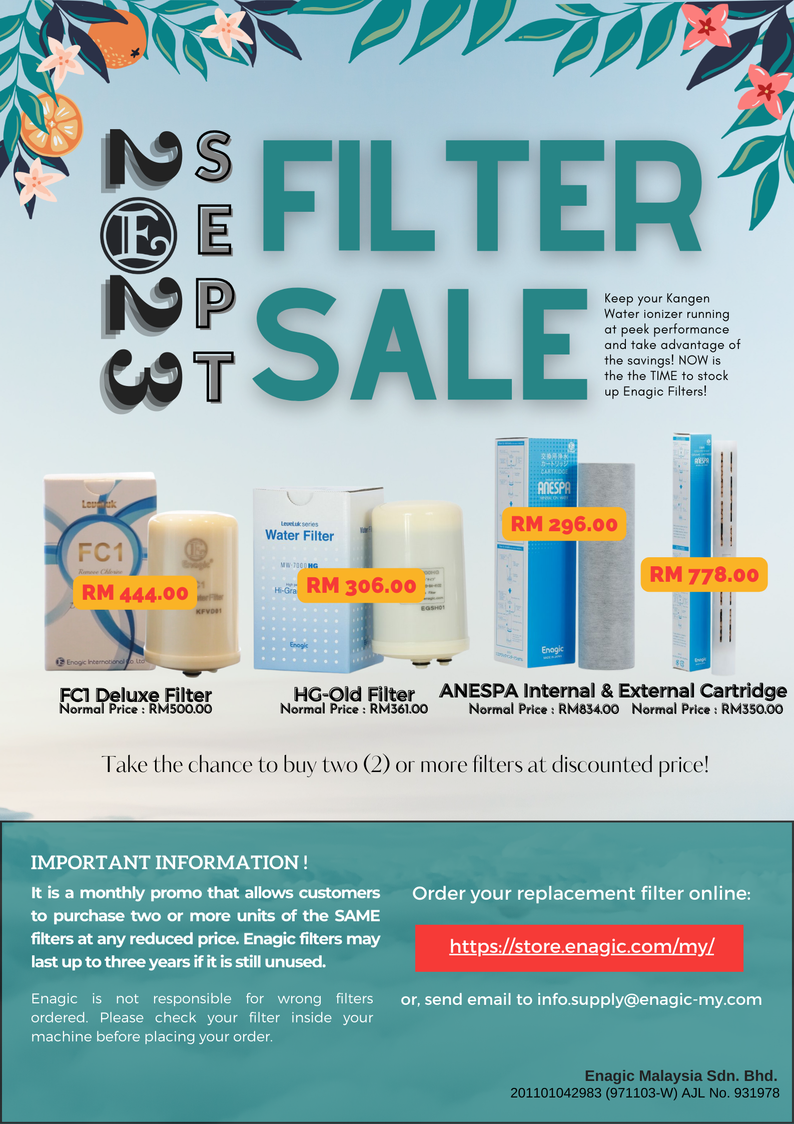 PROMOTION | Monthly Filter Promo (September 2023)